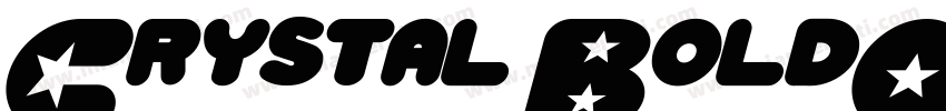 Crystal BoldOblique字体转换